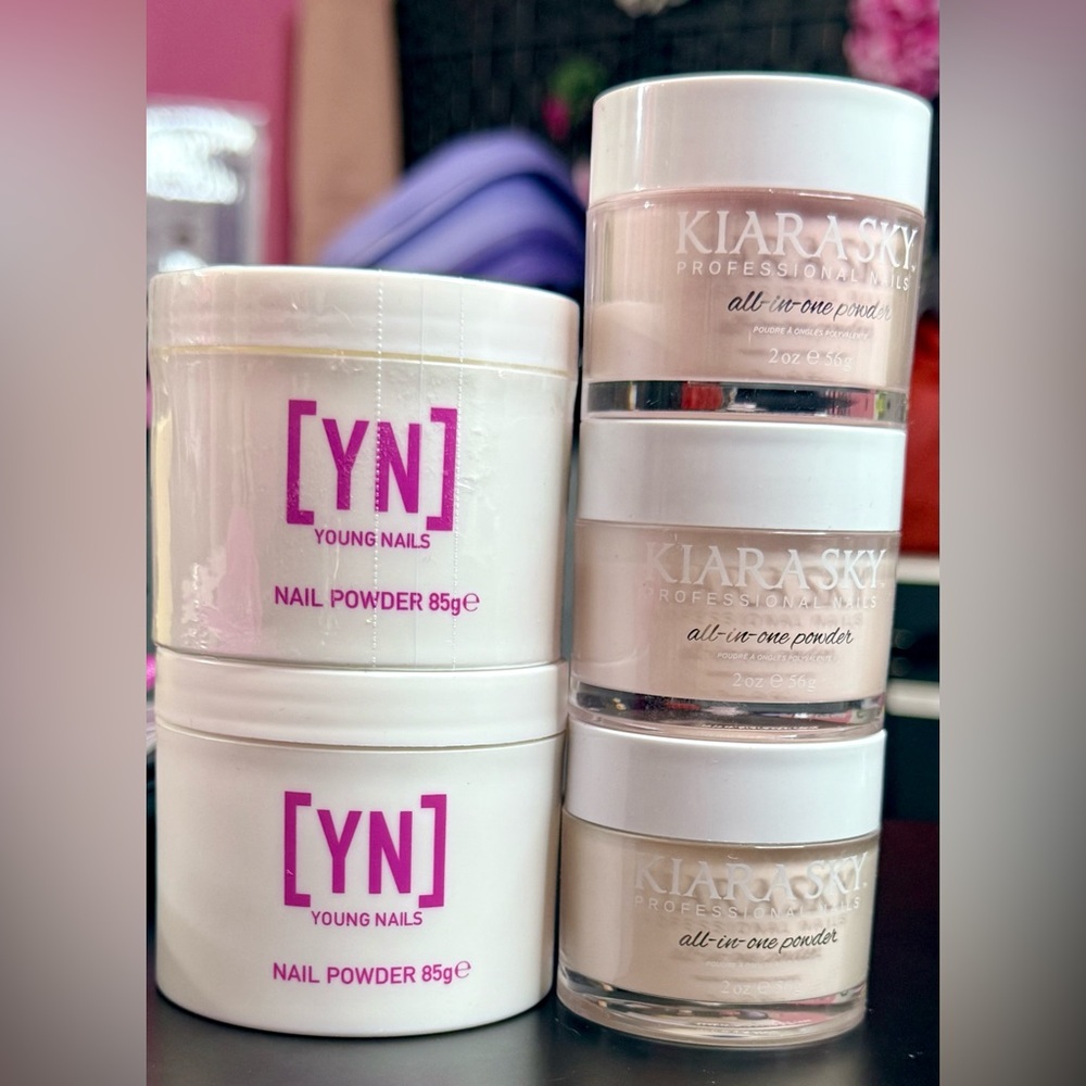 Acrylic nail powders - Young Nails & Kiara Sky Bundle (Please read description)